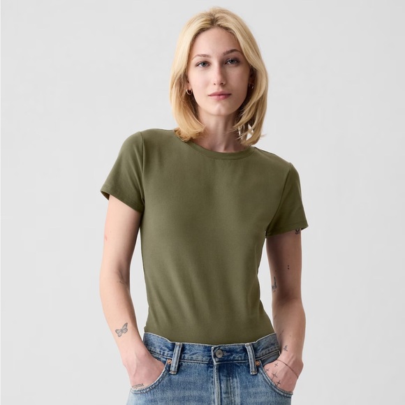 Gap Compact Jersey T-Shirt Bodysuit NWOT - Picture 1 of 3